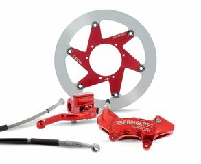 BERINGER Top Race Brake System 17'' Wheel Aerotec® Radial Caliper 4 Pistons Red Kawasaki KX/KXF