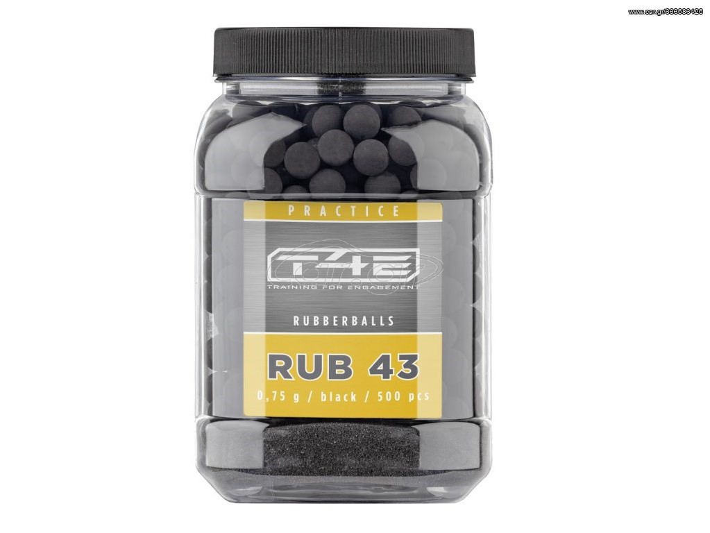 Βλήματα T4E Practice RUBBERBALLS Cal.43 (500 τμχ) 