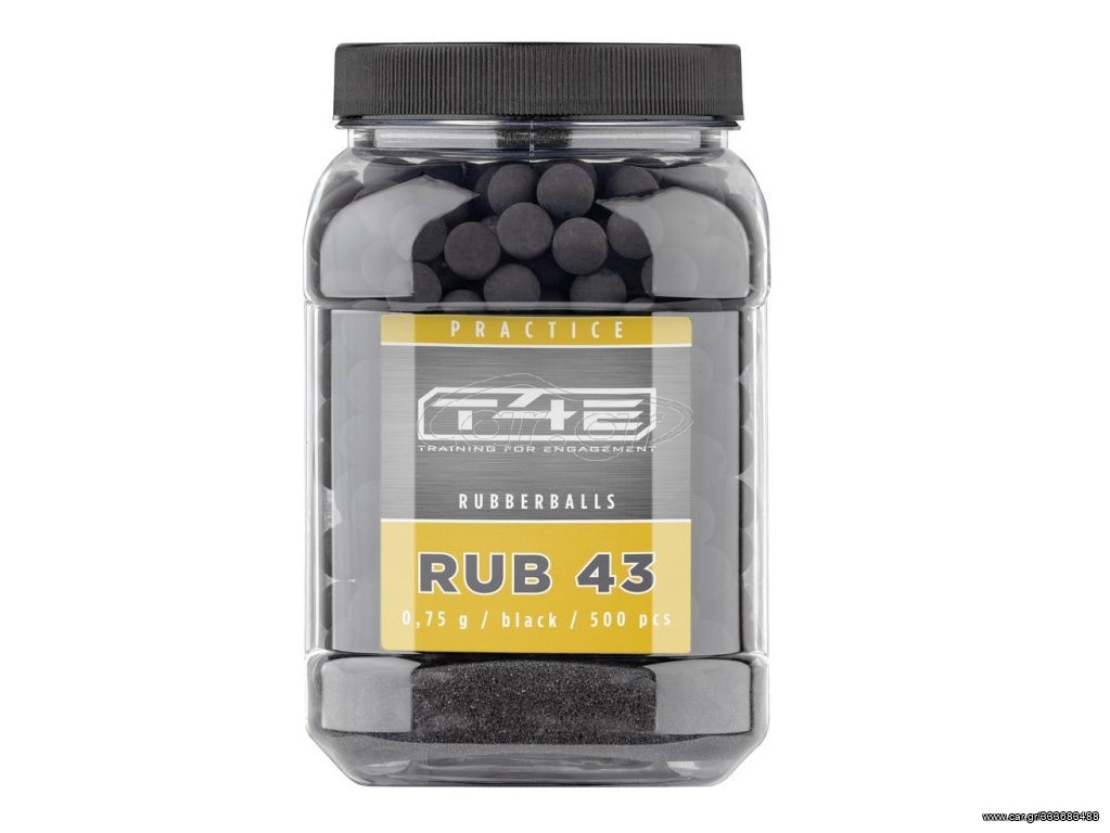 Βλήματα T4E Practice RUBBERBALLS Cal.43 (500 τμχ) 
