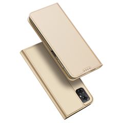 Θήκη Dux Ducis Skin Pro για Xiaomi Redmi Note 11E/Redmi 10 5G/Redmi 10 Prime+ 5G/Poco M4 5G Cover Flip Card Wallet Stand Gold