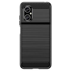 Κάλυμμα Carbon Case για Xiaomi Redmi Note 11E/Redmi 10 5G/Redmi 10 Prime+ 5G/Poco M4 5G Flexible Silicone Carbon Cover Black