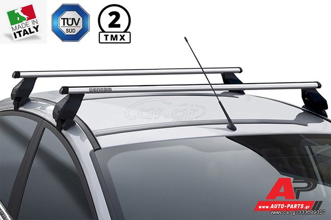 MERCEDES-BENZ B-Class (W245) (2008-2011) Μπάρες Οροφής Menabo Tema MERCEDES - (5-ΘΥΡΟ) Αλουμινίου