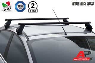 VW Caddy (2010-2015) Μπάρες Οροφής Menabo Tema - (5-ΘΥΡΟ, 2K LIFE , MAXI PANEL) Σιδήρου