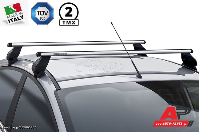 VW Jetta (2010-2014) Μπάρες Οροφής Menabo Tema - (A6 , 5C6, 4-θΥΡΟ) Αλουμινίου