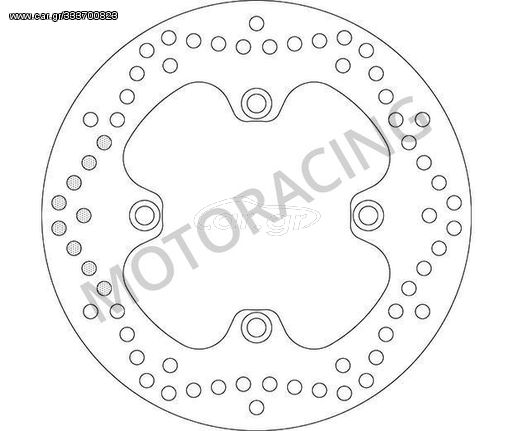 ΔΙΣΚΟΠΛΑΚΑ ΜΠΡΟΣΤΑ SBS HONDA FORZA 250 00'-11' / FES 125 98'-12' / FES 150 98'-12' / SH 125ie 09'-12'