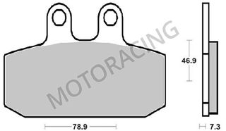 ΤΑΚΑΚΙΑ ΜΠΡΟΣΤΑ APRILIA MANA 850 08'-13' SBS 588HF  - ( ΚΕΡΑΜΙΚΟ )