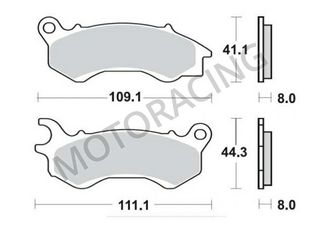ΤΑΚΑΚΙΑ ΜΠΡΟΣΤΑ HONDA PCX 125ie 10'-14' / PCX 150ie 12'-16' / KYMCO AGILITY 16+ 125i 22' SBS 205HF - ( ΚΕΡΑΜΙΚΟ )