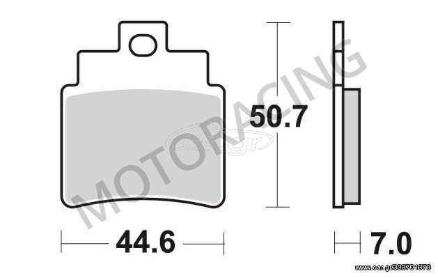 ΤΑΚΑΚΙΑ ΜΠΡΟΣΤΑ SYM JOYMAX 300 09'-13' / GTS 300 09'-16' / KYMCO GRAND DINK 250 01'-04' SBS 171HM - ( ΚΕΡΑΜΙΚΟ )