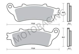 ΤΑΚΑΚΙΑ ΜΠΡΟΣΤΑ HONDA FJS 600 SILVERWING 01'-10' / FES 150 ie PANTHEON 03'-07' / FES 250 FORESIGHT 99'-02' SBS 156HM - ( ΚΕΡΑΜΙΚΟ )