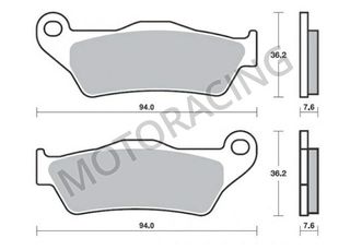ΤΑΚΑΚΙΑ ΜΠΡΟΣΤΑ PIAGGIO BEVERLY 400 06'-07' / X9 500 EVOLUTION 03'-07' / GILERA  NEXUS 500 03'-08' SBS 151MS - SINTER ( ΜΕΤΑΛΛΙΚΟ )