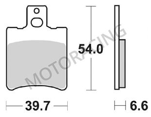 ΤΑΚΑΚΙΑ ΜΠΡΟΣΤΑ YAMAHA AEROX 50 97'-11' / NEOS 50 97'-01' SBS 114HF - ( ΚΕΡΑΜΙΚΟ )