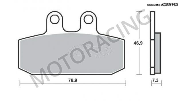 ΤΑΚΑΚΙΑ ΜΠΡΟΣΤΑ APRILIA SCARABEO 400 07'-11' / SPORTCITY 300 08'-11' / DERBI RAMBLA 300 10'-12' SBS 108HF - ( ΚΕΡΑΜΙΚΟ )