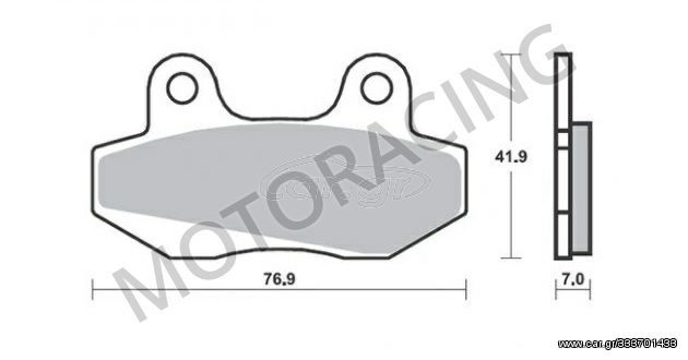 ΤΑΚΑΚΙΑ ΜΠΡΟΣΤΑ KYMCO JETIX 125 10'-13' / NEXXON 125 07'-09' / PEUGEOT SPEEDFIGHT 3 50 09'-11' SBS 103HF - ( ΚΕΡΑΜΙΚΟ )