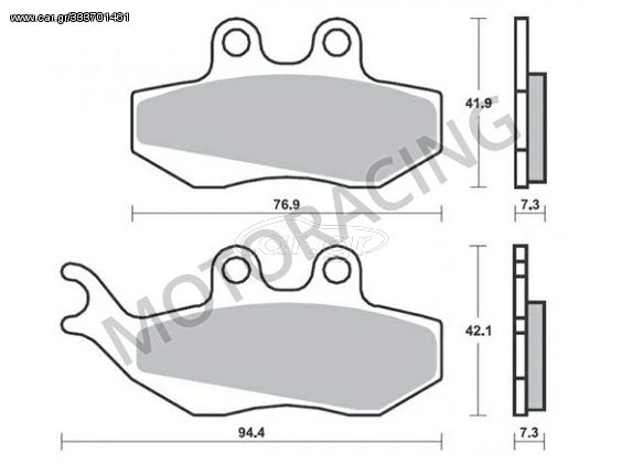 ΤΑΚΑΚΙΑ ΜΠΡΟΣΤΑ GILERA RUNNER VX 125 01'-05' / PEUGEOT JET FORCE 125 03'-04' / PIAGGIO SKIPPER 150 98'-05' BRAKING BRK 770