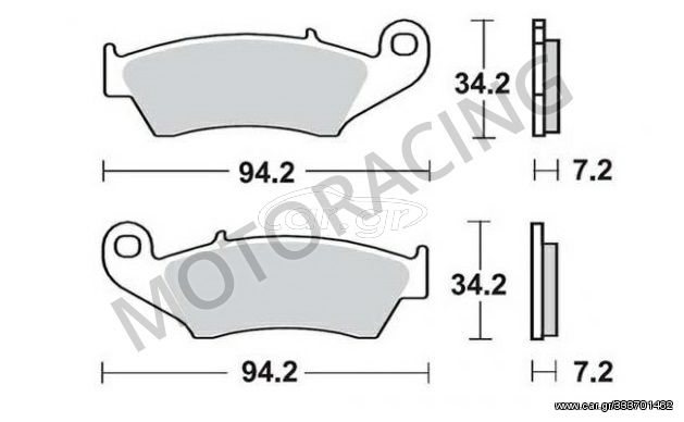 ΤΑΚΑΚΙΑ ΜΠΡΟΣΤΑ KAWASAKI KLX 450R 08'-13' / SUZUKI RMZ 450 05'-12' / YAMAHA WRF 450 03'-15' BRAKING BRK 772