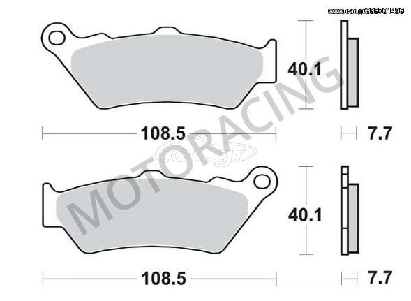 ΤΑΚΑΚΙΑ ΜΠΡΟΣΤΑ YAMAHA XT 660R 04'-15' / BMW F650 GS 99'-12' / APRILIA PEGASO 650 98'-09' BRAKING BRK 780