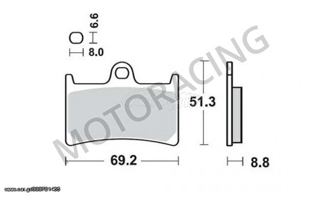 ΤΑΚΑΚΙΑ ΜΠΡΟΣΤΑ YAMAHA YZF R6 99'-15' / TDM 900 02'-13' / FZ1 1000 FAZER 06'-13' BRAKING BRK 786