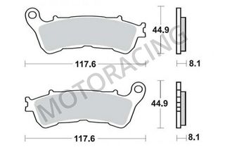 ΤΑΚΑΚΙΑ ΜΠΡΟΣΤΑ HONDA XLV 700 TRANSALP 08'-13' / CB 600F HORNET 07'-13' / XLV 1000 VARADERO 07'-13' BRK 910 BRAKING