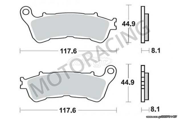 ΤΑΚΑΚΙΑ ΜΠΡΟΣΤΑ HONDA XLV 700 TRANSALP 08'-13' / CB 600F HORNET 07'-13' / XLV 1000 VARADERO 07'-13' BRK 910 BRAKING