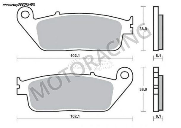 ΤΑΚΑΚΙΑ ΜΠΡΟΣΤΑ SUZUKI BURGMAN AN 650 03'-09' / KYMCO GRAND DINK 300i 10'-13' / PEUGEOT GEOPOLIS 400 08'-11' SBS 183CT - CARBONTECH