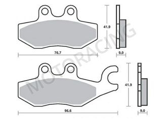 ΤΑΚΑΚΙΑ ΜΠΡΟΣΤΑ PIAGGIO X9 250 04'-07' /  X10 350 12'-15' / X-EVO 400 07'-13' SBS 187MS - SINTER ( ΜΕΤΑΛΛΙΚΟ )