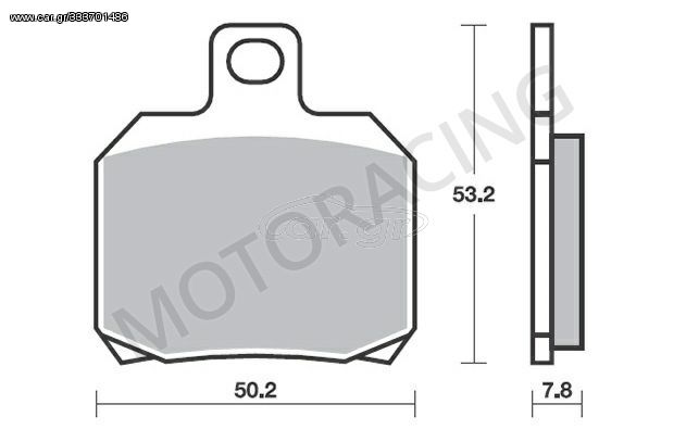 ΤΑΚΑΚΙΑ ΜΠΡΟΣΤΑ DERBI GP1 250 06'-09' / PIAGGIO BEVERLY 400 08'-11' / BEVERLY 500 06'-13' SBS 157HM - ( ΚΕΡΑΜΙΚΟ )