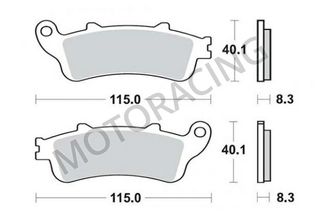 ΤΑΚΑΚΙΑ ΠΙΣΩ HONDA XLV 1000 VARADERO 99'-13' / CBR 1100XX 97'-07' / VFR 800 V-TEC 02'-05' SBS 736HF- (ΚΕΡΑΜΙΚΟ )