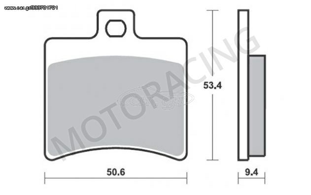 ΤΑΚΑΚΙΑ ΠΙΣΩ APRILIA SCARABEO 200 01'-15' / SPORTCITY 250 06'-10' / KEEWAY CITYBLADE 125 12'-16' SBS 152HM ( ΚΕΡΑΜΙΚΟ )