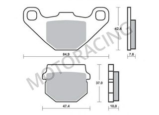 ΤΑΚΑΚΙΑ ΠΙΣΩ SUZUKI RM 85 02'-04' / KAWASAKI KMX 125 86'-98' / ADLY ATV 150 15'-16' SBS 102HF - ( ΚΕΡΑΜΙΚΟ )