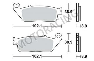 ΤΑΚΑΚΙΑ ΠΙΣΩ HONDA FJS 400 06'-08' / FJS 600 01'-10' BRAKING BRK 748