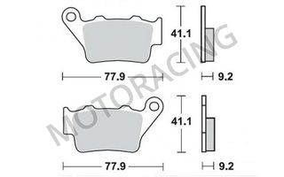 ΤΑΚΑΚΙΑ ΠΙΣΩ BMW F650 GS 99'-12' / F800 GS 08'-16' / YAMAHA XT 660 04'-15' / APRILIA PEGASO 650 01'-09' BRAKING BRK 773