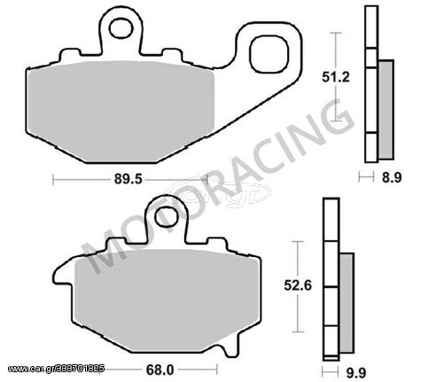 ΤΑΚΑΚΙΑ ΠΙΣΩ KAWASAKI ZX-6R 95'-12' / KLE 650 VERSYS 07'-14' BRAKING BRK 775