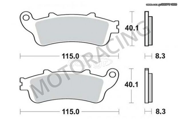 ΤΑΚΑΚΙΑ ΠΙΣΩ HONDA XLV 1000 VARADERO 99'-13' / CBR 1100XX 97'-07' BRAKING BRK 813