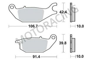 ΤΑΚΑΚΙΑ ΠΙΣΩ HONDA CBR 125R 04'-10' / XLV 125 VARADERO 01'-12' BRAKING BRK 867