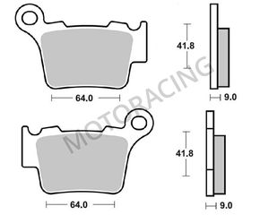 ΤΑΚΑΚΙΑ ΠΙΣΩ KTM EXC 200 04'-15' / SMR 450 05'-14' / SX 250 MOTOCROSS 03'-15' BRAKING BRK 891