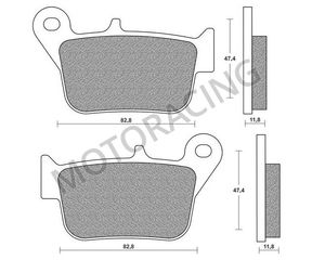 ΤΑΚΑΚΙΑ ΠΙΣΩ SYM MAXSYM 400 ie 11'-15' / MAXSYM 600 14'-15' BRAKING