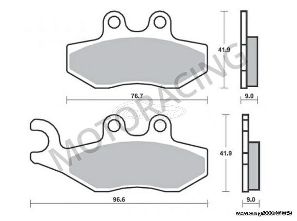 ΤΑΚΑΚΙΑ ΠΙΣΩ PIAGGIO BEVERLY 400 06'-07' / GILERA NEXUS 300 08'-11' / PIAGGIO MP3 500ie 11'-15' SBS 177CT - CARBONTECH