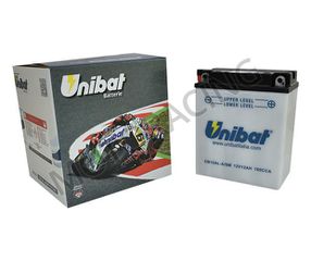 ΜΠΑΤΑΡΙΑ PEUGEOT SATELIS 125 04'-06' / APRILIA SCARABEO 150 98'-03' / LEONARDO 150 96'-05' UNIBAT CB12AL-A/SM 12V 12Ah ΜΕ ΥΓΡΑ