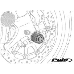 ΜΑΝΙΤΑΡΙΑ ΤΡΟΧΟΥ ΜΗΧΑΝΗΣ HONDA CBR 1000RR 08'-15' ΜΠΡΟΣΤΑ ΜΑΥΡΑ PUIG