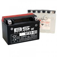ΜΠΑΤΑΡΙΑ YAMAHA XT 600E 90'-03' / SUZUKI GSXR 600 01'-10' / GSF 650 BANDIT 95'-04' / KAWASAKI Z750 07'-09' BS-BATTERY 12V 8.4Ah BTX9-BS ΜΕ ΥΓΡΑ