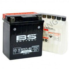 ΜΠΑΤΑΡΙΑ HONDA CB 600F HORNET 98'-06' / KAWASAKI KLX 250S 06'-15' / YAMAHA YBR 250 07'-11' BS-BATTERY 12V 6Ah BTX7L-BS ΜΕ ΥΓΡΑ