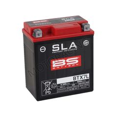 ΜΠΑΤΑΡΙΑ HONDA CB 600F HORNET 98'-06' / KAWASAKI KLX 250S 06'-15' / YAMAHA YBR 250 07'-11' BS-BATTERY 12V 6Ah BTX7L-SLA GEL