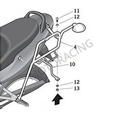 ΒΑΣΕΙΣ ΠΛΑΪΝΩΝ ΒΑΛΙΤΣΩΝ SUZUKI GSF 650 BANDIT 07'-10' SHAD