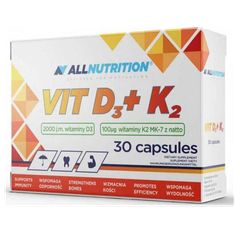 Vitamin D3 + K2 30 Caps  All Nutrition