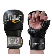 Δερμάτινα Γάντια MMA Sparring Everlast Thai Striking Style - Black
