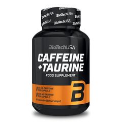 Caffeine & Taurine 60 Cps  Biotech USA