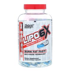 Nutrex Lipo 6X Basix Series 120 Multi-Phase Caps