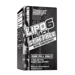 Nutrex Lipo 6 Black Ultra Concentrate Stim Free 60 Caps