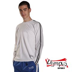 T-shirt Olympus Full Sleeves White 2 Stripes