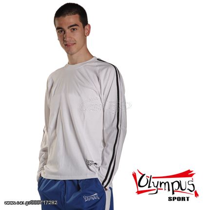 T-shirt Olympus Full Sleeves White 2 Stripes